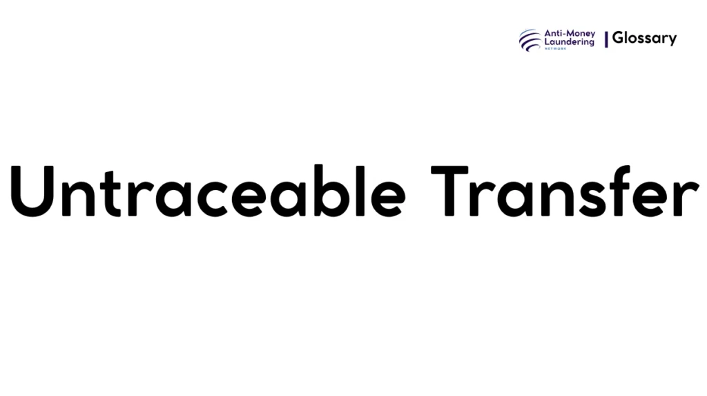 Untraceable Transfer