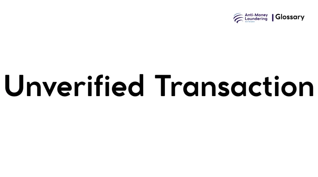 Unverified Transaction
