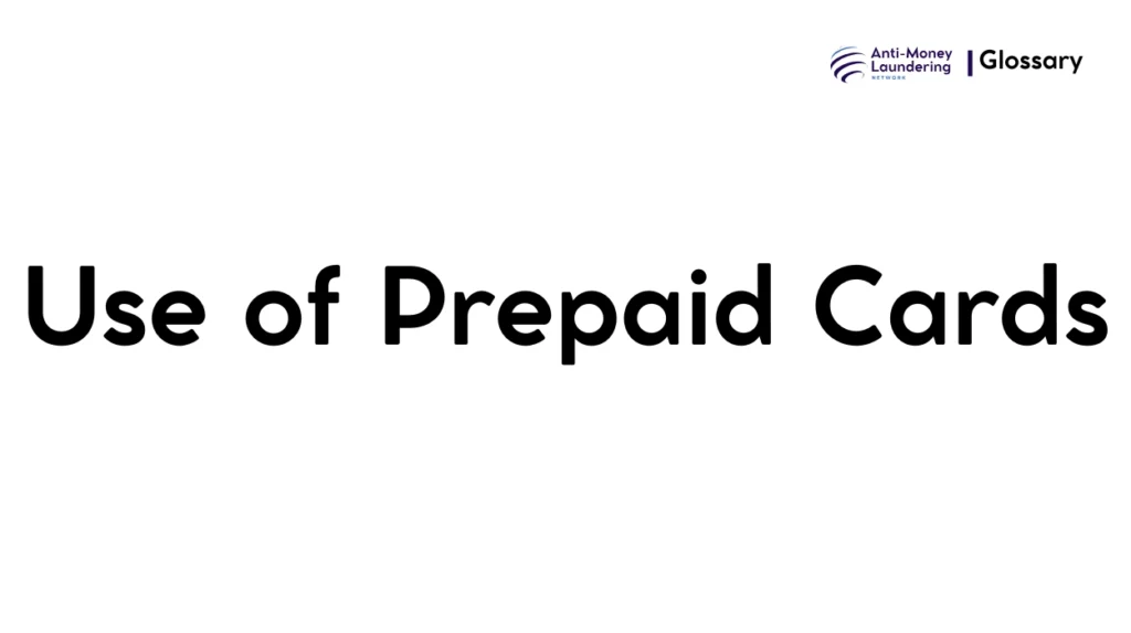 Use of Prepaid Cards