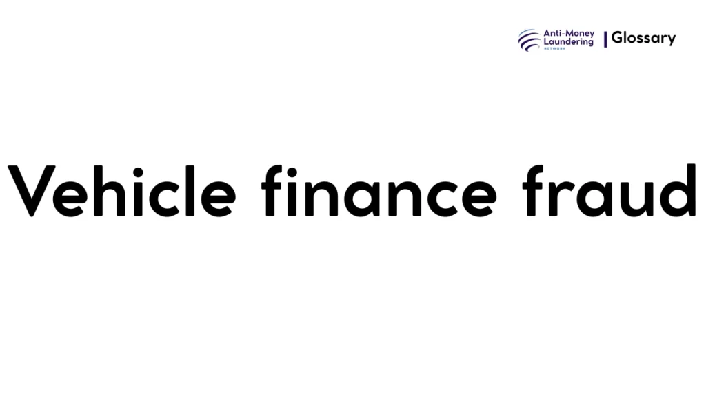 Vehicle finance fraud