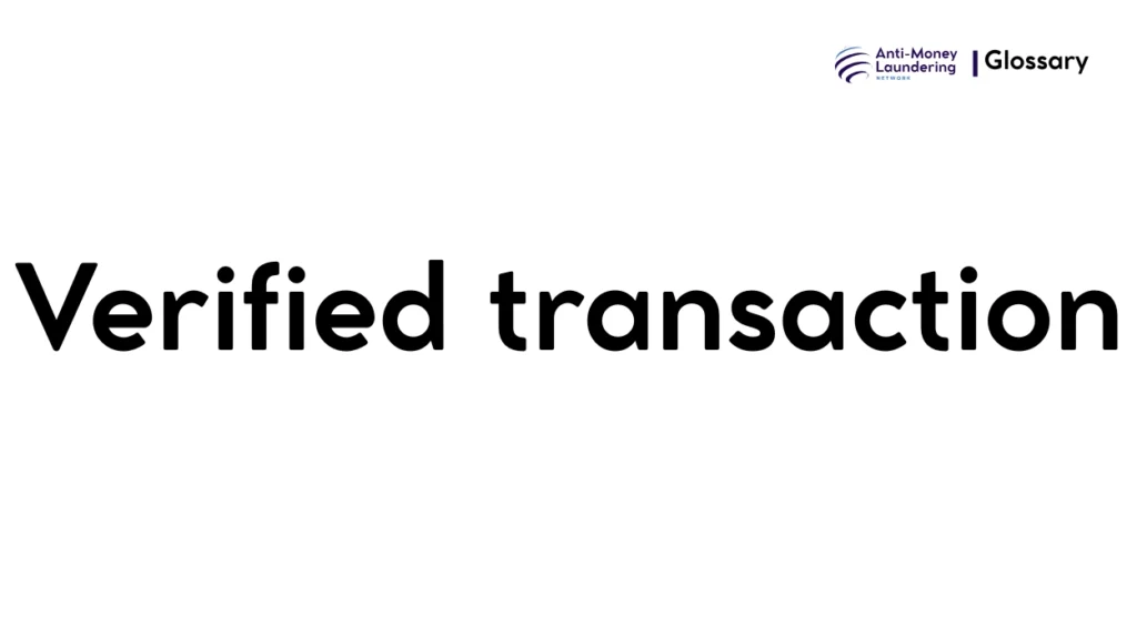 Verified transaction