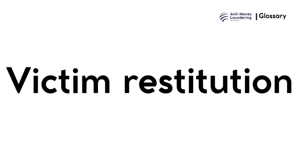Victim restitution