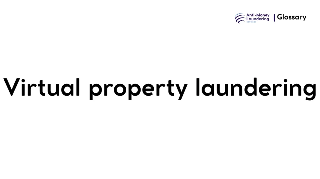Virtual property laundering