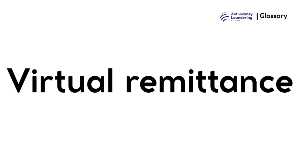 Virtual remittance