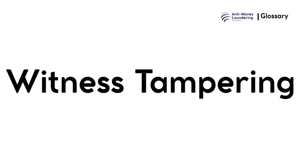 Witness Tampering