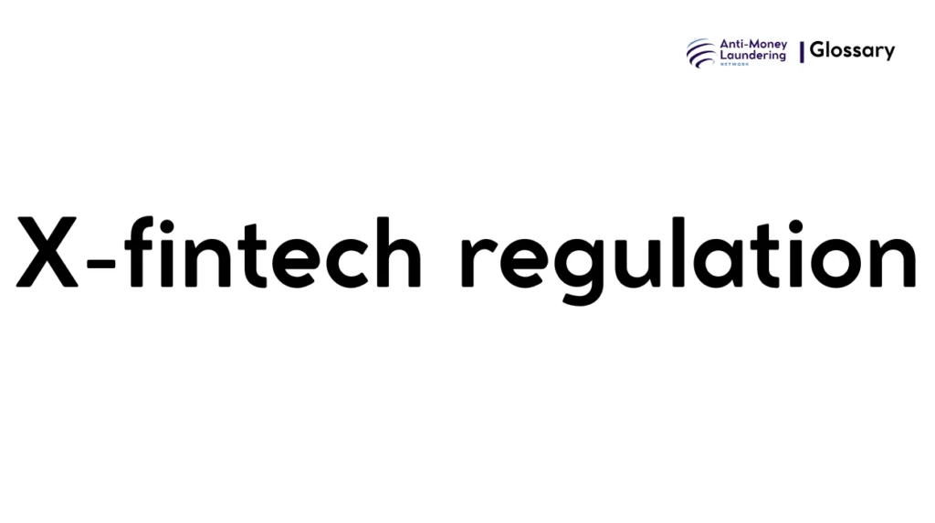 X-fintech regulation