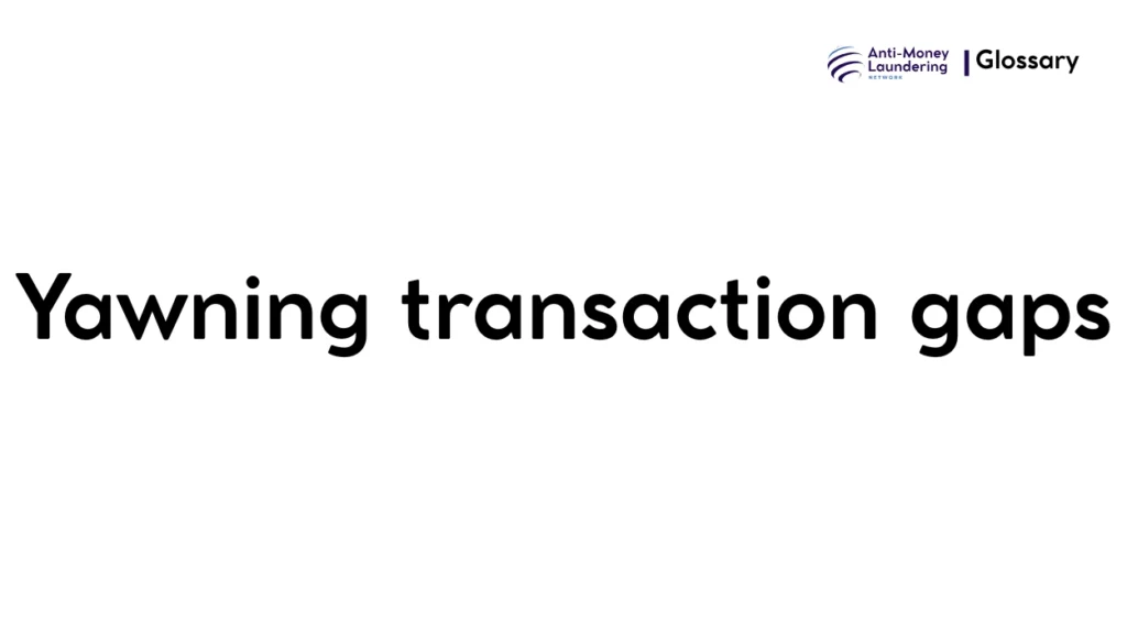 Yawning transaction gaps