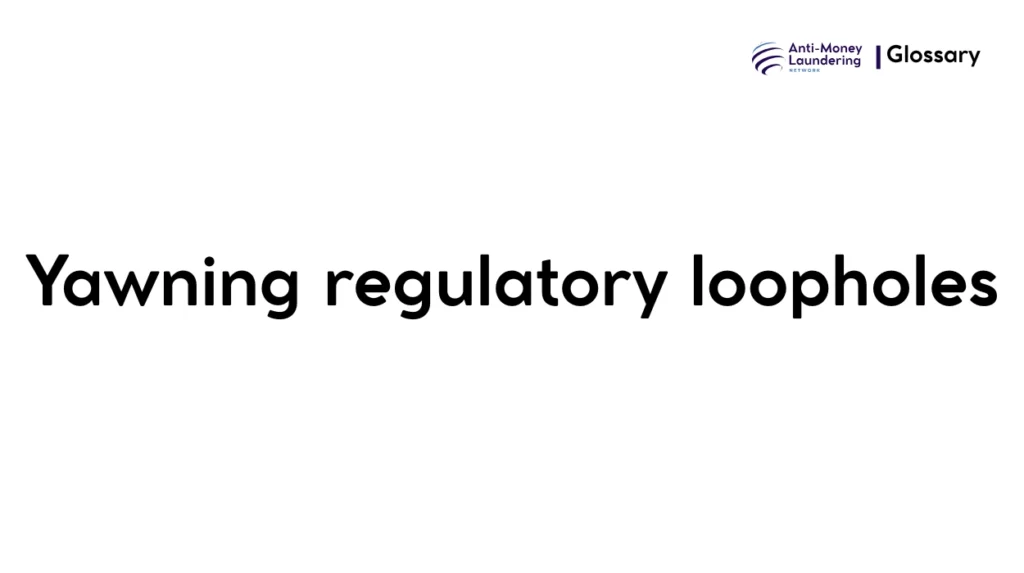 Yawning regulatory loopholes