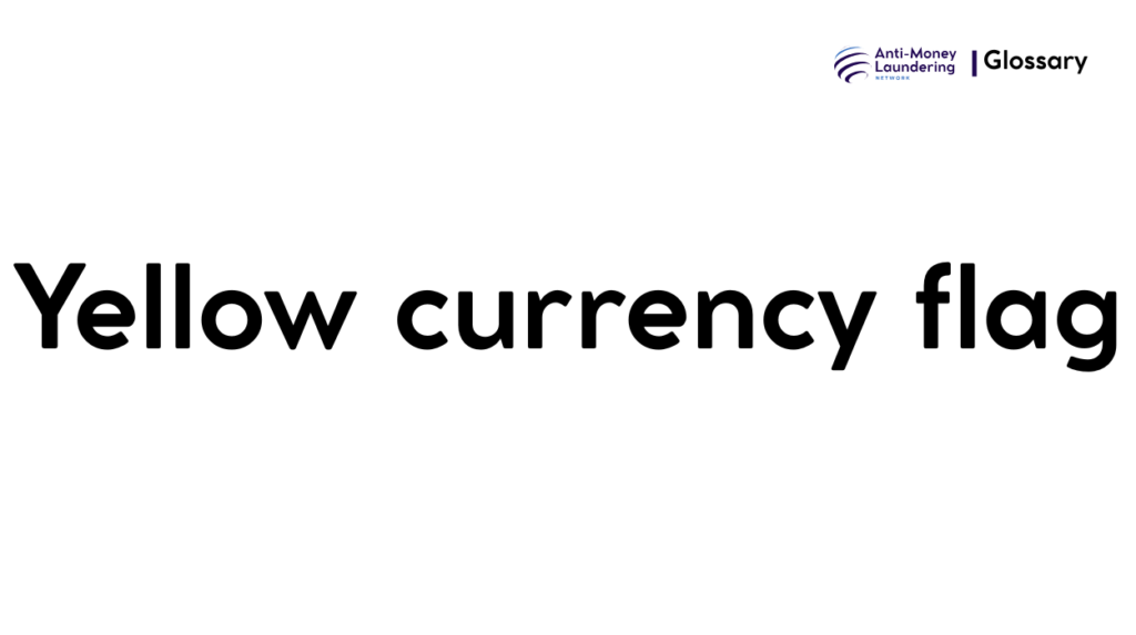 Yellow currency flag
