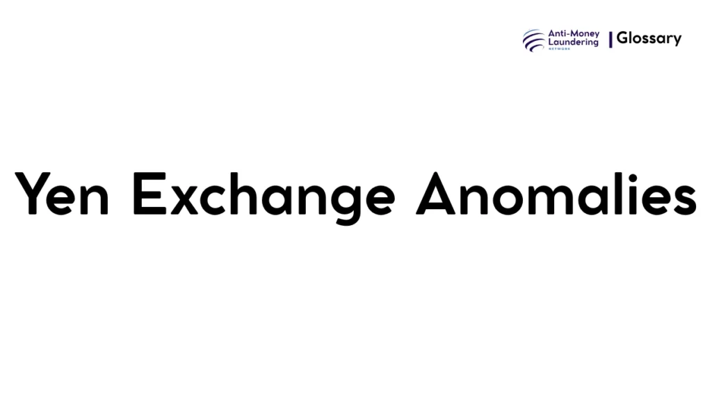 Yen Exchange Anomalies