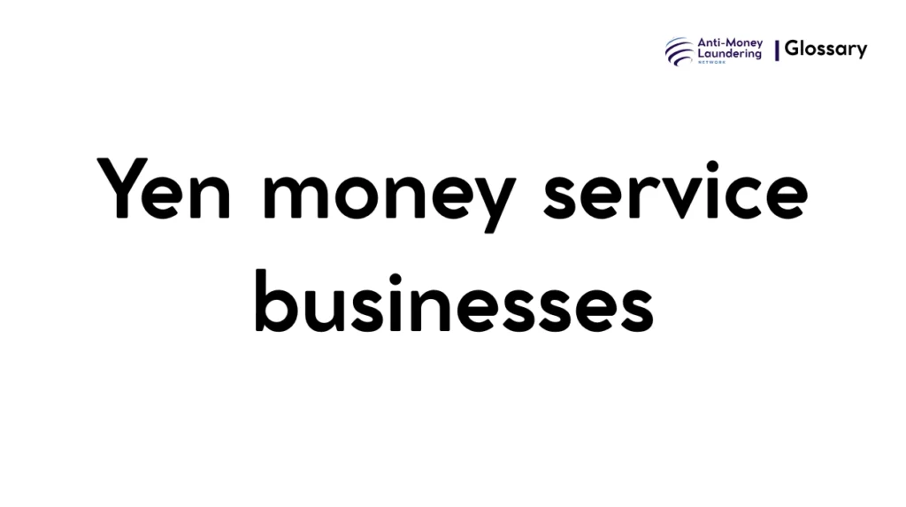 Yen money service businesses