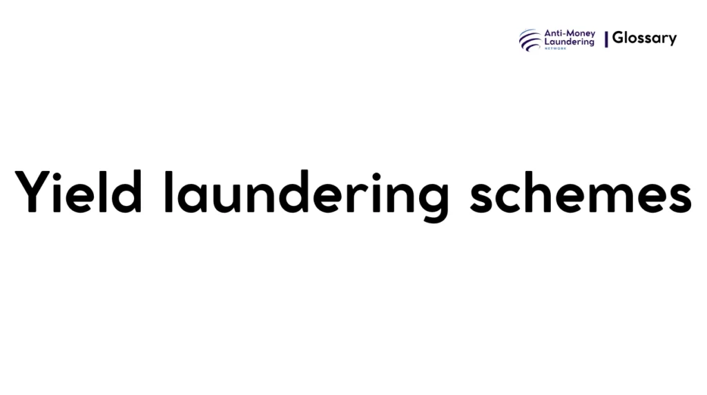Yield laundering schemes