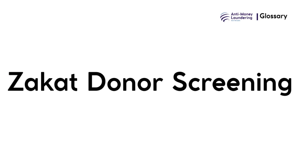 Zakat Donor Screening